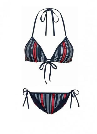 Купальник раздельный на подкладке с принтом для женщины esmara creora® 313340 36(s) темно-синий