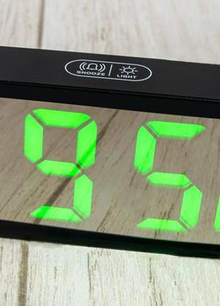 Электронные настольные led часы с будильником и термометром dt-6508 електронний годинник настільний (st)2 фото