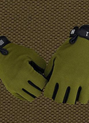 Рукавички тактичні безпалі, рукавички військові з відкритими пальцями та антиковзним покриттям