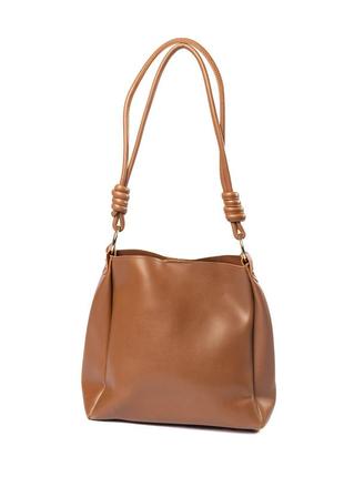 Сумка женская на плечо стильная, повседневная универсальная женская сумка-тоут, коричневый1 фото