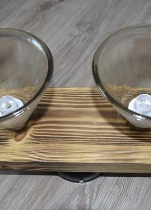 Стельовий світильник woodlight k2 на 2 плафони