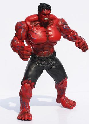 Іграшка фігурка халк рагнарек месники resteq, костюм броня, червоний халк 25см!4 фото