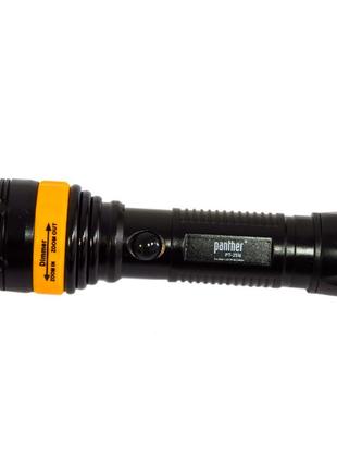 Ліхтарик на батарейках panther pt-2516 жовтий, потужний світлодіодний лід ліхтарика  ⁇  акумуляторний льоттар (st)