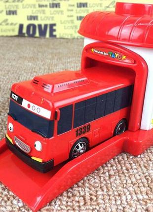 Ігровий набір 4 автобуси. автобуси з очима. іграшковий автобус тайо5 фото