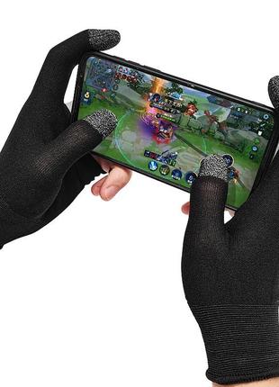 Игровые перчатки напальчники для игр на сенсорных экранах pubg cod free fire memo fs02