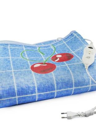 Електропростіня двоспальна electric blanket вишні 150*170см електропідігрів, термопрост (st)1 фото