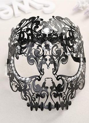 Жіноча карнавальна маска resteq, витончена металева маска на хелловін