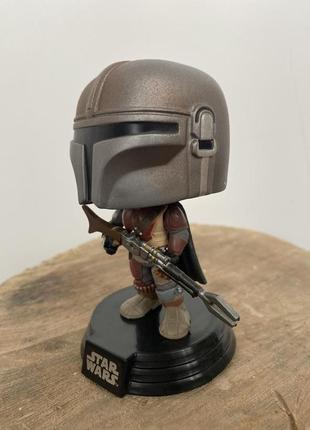 Ігрова фігурка мандалорець! фігурка mandalorian pop funko серії star wars, зоряні війни5 фото