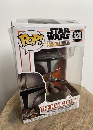 Ігрова фігурка мандалорець! фігурка mandalorian pop funko серії star wars, зоряні війни3 фото