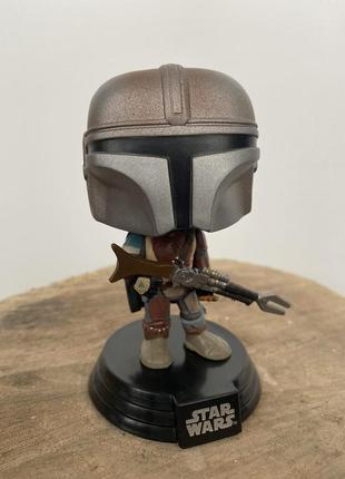 Ігрова фігурка мандалорець! фігурка mandalorian pop funko серії star wars, зоряні війни4 фото