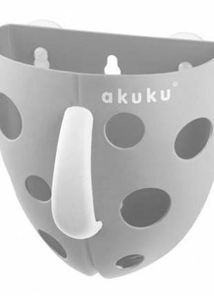 Контейнер для іграшок для купання, akuku a0346 сірий1 фото