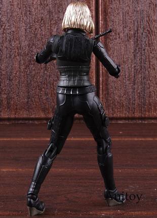 Статуетка чорна вдова. модель black widow, action фігурка чорної вдови, герої marvel 15 см у коробці8 фото