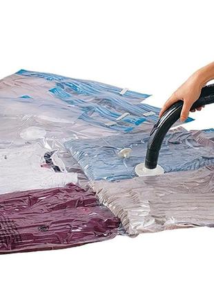 Вакуумный пакет для одежды 80х110 см, вакуумный мешок для хранения вещей | вакуумні пакети (st)