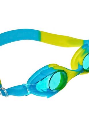 Детские очки для плавания сине-желтый очки для бассейна детские с берушами, плавательные очки (st)