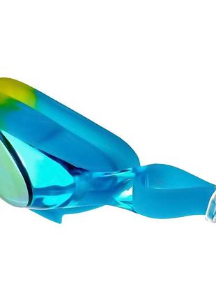 Дитячі окуляри для плавання синьо-жовтий окуляри для басейну дитячі з берушами, окуляри для плавання (st)7 фото