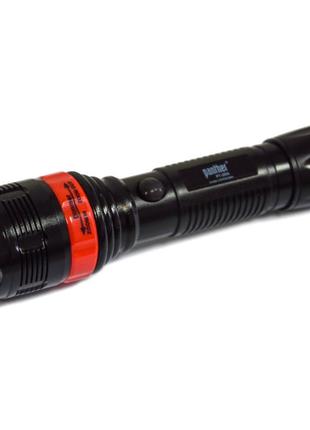 Світлодіодний потужний ліхтар panther pt-2516 червоний, led-ліхтарик акумуляторний  ⁇  тактичний льохтар (st)