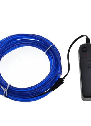 Світлодіодна стрічка resteq синя провід 3м led неонове світло з контролером