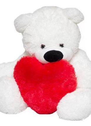 М'яка іграшка "ведмедик бублик із серцем" 5784722aln 70 см