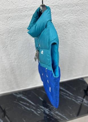 Мужская жилетка nike на весну в голубо-синем цвете premium качества, стильная и удобная жилетка на каждый день2 фото
