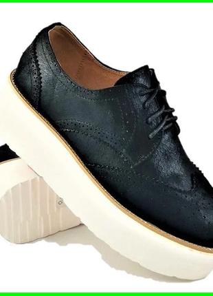 Женские туфли черные кроссовки слипоны мокасины (размеры: 40) - 326