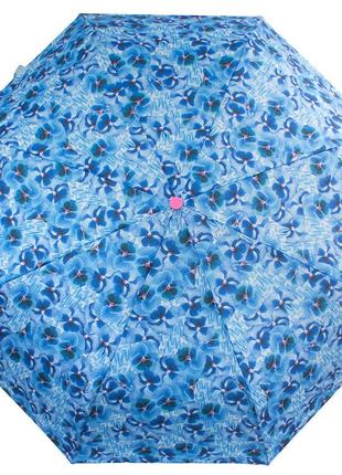 Женский складной зонт d=96 см fulton голубой (2000002841593)