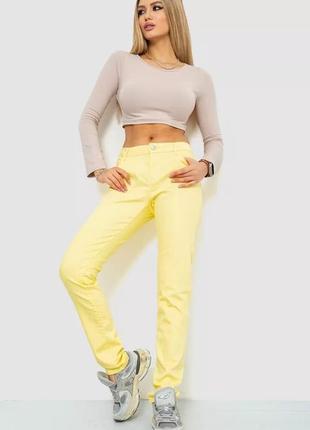 Женские брюки желтые2 фото