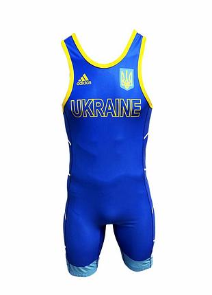 Костюм для борьбы (трико) uww | синий | adidas 1633blue v2