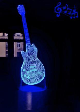 Сменная картинка для ночника-светильника 3d "гитара 4"  3dtoyslamp  (2000002616580)