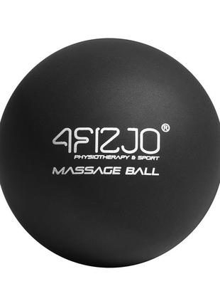 Масажний м'яч 6,25х6,25 см 4fizjo чорний (2000000781624)
