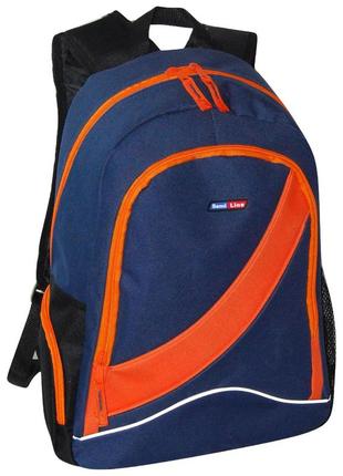 Рюкзак міський semi line 20 blue/orange (4660)