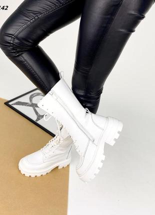 Стильные ботинки на трендовой подошве 🔥 натуральная кожа зима ...8 фото
