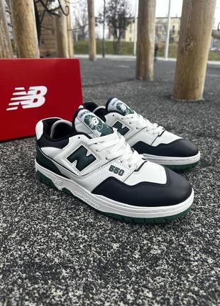 Кросівки new balance 550 (white & green)10 фото