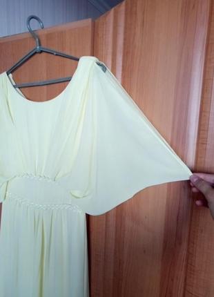 Вечернее платье лимонного цвета (турция)4 фото