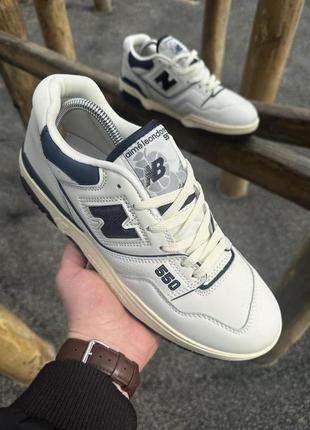 Кросівки new balance 550 (white & green)4 фото