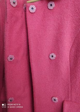 Вовняне пальто жіноче5 фото