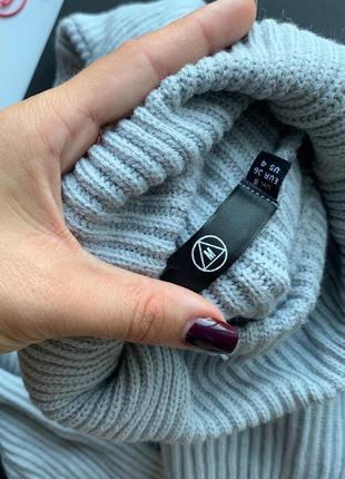👚восхитительный укорочённый серый тёплый свитер/свободный серый вязаный свитер👚5 фото