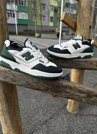 Кросівки new balance 550 (white & green)7 фото