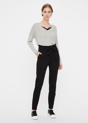 Vero moda брюки трикотаж с высокой талией