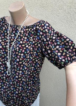 Шелковая блуза,рубаха,цветочный принт,aspesi,премиум бренд6 фото