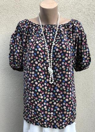 Шелковая блуза,рубаха,цветочный принт,aspesi,премиум бренд7 фото