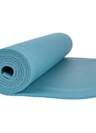 Килимок для йоги та фітнесу powerplay 4010 pvc yoga mat зелений (173x61x0.6)3 фото
