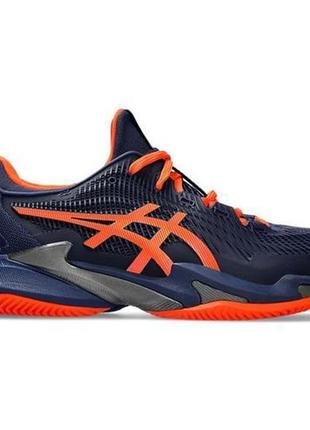 Мужские теннисные кроссовки asics court ff 3 clay темно-синий оранжевый 42 (1041a371-401 42)