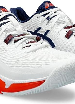 Чоловічі тенісні кросівки asics gel-resolution 9 clay білий 43.5 (1041a375-102 43.5)1 фото