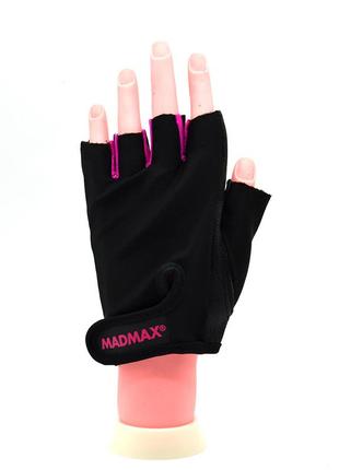 Рукавички для фітнесу madmax mfg-251 rainbow pink xs2 фото