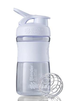 Шейкер спортивний (пляшка) blenderbottle sportmixer 20oz/590ml white (original)