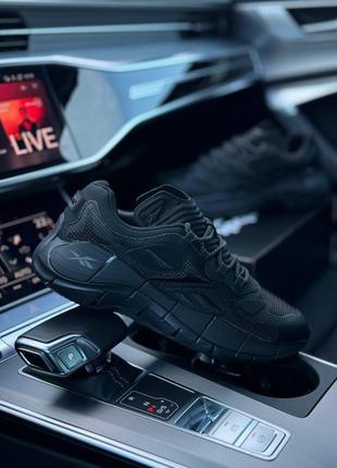 Кросівки reebok zig kinetica || all black7 фото