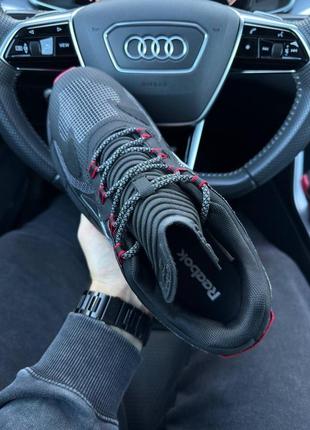 Кросівки reebok zig kinetica || black red3 фото