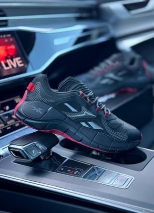 Кросівки reebok zig kinetica || black red5 фото