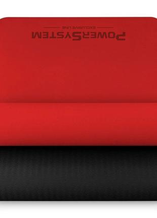Килимок для йоги та фітнесу power system ps-4060 tpe yoga mat premium  red (183х61х0.6)2 фото