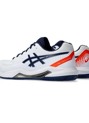 Чоловічі тенісні кросівки asics gel-dedicate 8 clay білий 47 (1041a448-102 47)2 фото